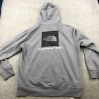 The North Face Hoodie Men XL Gray Spell Out Pullover Hiking Sweatshirt Half Dome