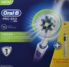 Braun D16.524H Oral-B 220 Volt Electric Toothbrush 2 Pack Toothbrush With Timer