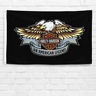 For Harley Davidson Motorcycle Enthusiast 3x5 ft Flag Vintage Garage Banner