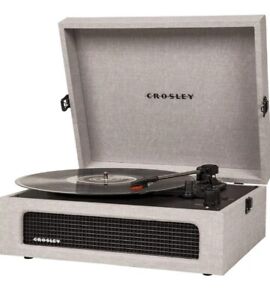 Crosley Voyager  Vintage  Portable Vinyl  Record Player - Bluetooth CR8017A-Gray
