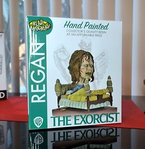 HEAD KNOCKERS HAND PAINTED Bobblehead Exorcist Regan In Bed Figure in Stock 2023