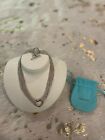 Tiffany & Co. Sterling Silver Multi-strand Mesh Heart Toggle Necklace