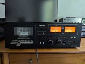 Very Beautiful Technics RS-614 Cassette Deck, Serviced, Works & Sounds Great