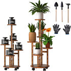 5 Tier Tall Plant Stand For Indoor Wood Plant Shelf Corner Display Rack Multiple