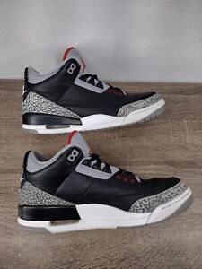 Air Jordan 3 Black Cement 2018 854262-001 Men's Size 10
