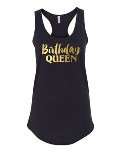 CLEARANCE SALE - Womens Tank Top Birthday Queen T Shirt - XXL