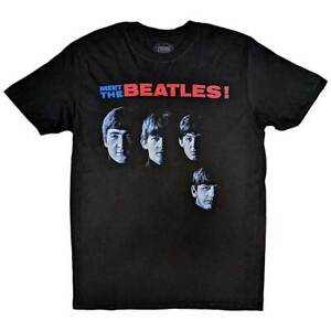 The Beatles Meet The Beatles T-Shirt Black New