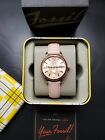 Rose Gold Womens Fossil Watch Pink Leather Band Bq3763