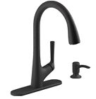 Kohler 1PREC26448-SD-BL Pull-Down Kitchen Sink Faucet w/Soap Dispenser, Black