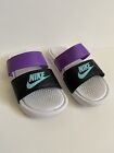 Nike Slides Benassi Duo Size 7 Ultra Women's White Black Purple 819717-104