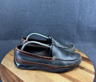 Allen Edmonds Boulder Mens Size 11E Wide Black Brown Leather Dress Loafers Shoes
