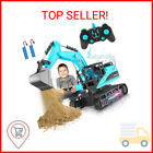 RC Excavator Toy for Kids, 1:14, Remote Control Metal Construction Vehicles Diec