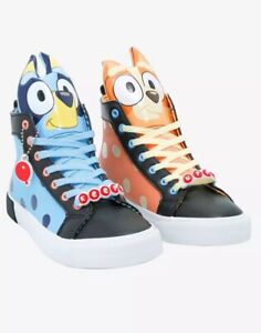 Bluey & Bingo Ground Up Keepy Uppy Men’s Size 8 High Tops Shoes Hot Topic NWT