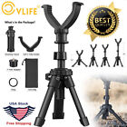 Adjustable 7.5-15in Rifle Shooting Rest Tripod 360° V Yoke Stand For Gun Support