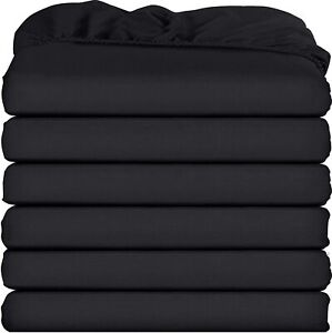 Utopia Bedding 6 Fitted Sheets Microfiber Deep Pocket Brushed Velvety
