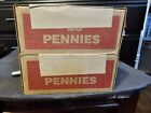 25$-KY-Unsearched, Sealed Bank Penny rolls Wheat, Indian Heads, Memorial, Sheild