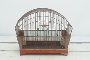 Bird Cage Vintage Crown Red Birdcage Vintage Bird Cage Fabulous Patina
