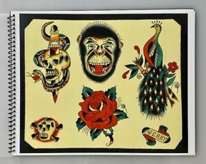 TATTOO  FLASH  ART BOOK BINDING VINTAGE TRADITIONAL  COL. WILLIAM TODD 1963