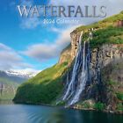 2024 Square Wall Calendar, Waterfalls, 16-Month Natural World Theme 12x12