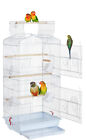 LARGE Open Top Perch Cage For Canary Budgie Finches Parakeet Cockatiel LoveBird
