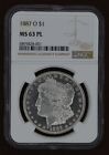 New Listing1887-O $1 Morgan Silver Dollar Graded by NGC as MS 63 PL (Proof Like)