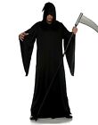 Grim Reaper Mens Adult Black Keeper Of Souls Halloween Costume Oversized Cloak