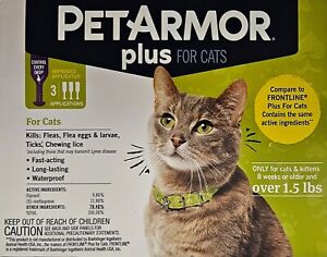 Pet Armor Plus for Cats & Kittens  3 applications