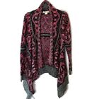 Staring at Stars Anthropologie Womens Southwestern Open Cardigan Small Pink NEW