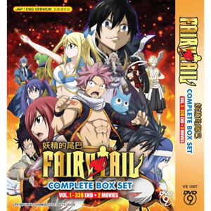 Fairy Tail Complete Box Set SeriesTV Vol. 1-328 End +2 Movies DVD ENGLISH DUBBED