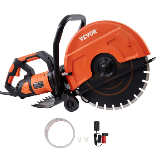 VEVOR 16'' Electric Concrete Saw Wet/Dry Saw Cutter with Water Pump and Blade