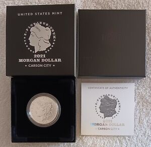 New Listing2021-CC CARSON CITY MORGAN SILVER DOLLAR WITH OGP BOX/COA IN MINT CONDITION