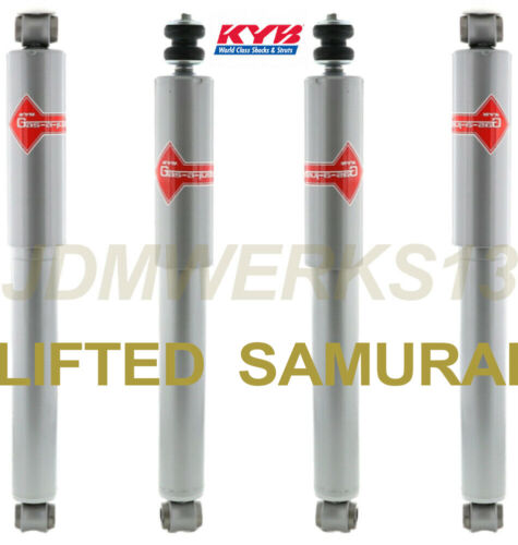 KYB 4 SHOCKS for LIFTED 4 to 5.5 inches SUZUKI SAMURAI 86 87 88 89 90 91 92 - 95 (For: Suzuki Samurai)