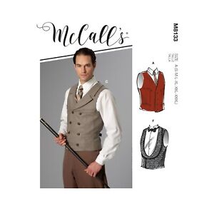 M8133 Sewing Pattern Costume Men's Vests Blinders McCall's 8133 (Butterick 6339)