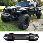 Steel Front Bumper Fit For 2018 2019 2020 2021 2023+ Jeep Wrangler Gladiator JT (For: Jeep Gladiator Rubicon)