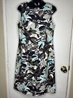 Women’s Dress Size 12 Connected Apparel Sleeveless Knee Length Tropical Floral