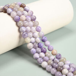 Multi Color Lavender Jade Smooth Round Beads 4mm 6mm 8mm 10mm 15.5'' Strand