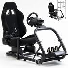 Hottoby Racing Sim Cockpit Wheel Stand with Seat Fit Logitech G29 G920 G923 GPRO
