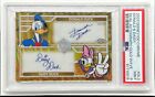 New Listing2023 Topps Chrome Disney Donald & Daisy Duck Gold Wave Refractor Auto #/50 PSA 9
