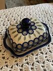 boleslawiec pottery hand made in poland Butter Cheese Dish With Lid