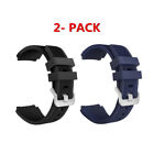 2 Pack Silicone Sport Watch Band Strap For Samsung Galaxy Watch 3 45mm 46mm