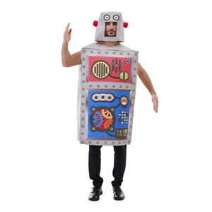 Funny Party Adult Robot Show Top Uniform Halloween Cosplay Costume