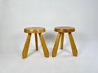 New ListingPine stools from Les Arcs, Charlotte Perriand, France 1960-70s