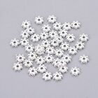 500Pcs Tibetan Style Alloy Silver Nickel Free Daisy Spacer Beads Crafts 4x1.5mm