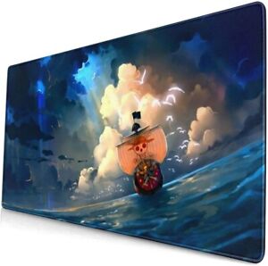 Anime One Piece Mouse Pad,Extended Gaming Mouse Pad with Stitched Edges, Large