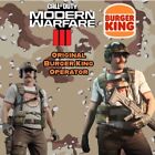 Call of Duty Modern Warfare 3 & 2 Burger King Town Operator Skin COD MW3 MW2