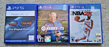PS4 Game Bundle LOT Madden NFL 23, NBA 2K21 PS4 -  Madden 22 PS5 TESTED