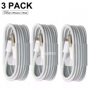 3-PACK USB Data Fast Charger Cable Cord For Apple iPhone 6 7 8 Xs 11 12 13 MAX
