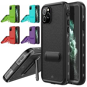 For Apple iPhone 11 / 11 Pro Max Waterproof Case Shockproof Cover with Kickstand