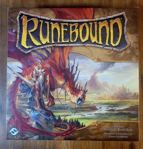 Runebound 3rd Edition Board Game Fantasy Flight Games - Complete Great Condition