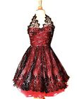 Vintage 90s Betsey Johnson Lace Prom Dress with Crinoline Size Small